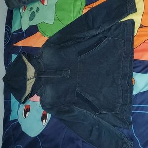 Hooded Jean pullover